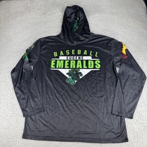 Eugene Emeralds Sasquatch Stadium Giveaway Black Light Hoodie Men's Size Xl